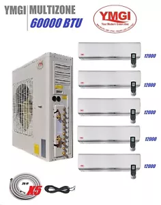 YMGI 60000 BTU  Multi Zone Ductless Mini Split Air Conditioner Heat Pump SD - Picture 1 of 14