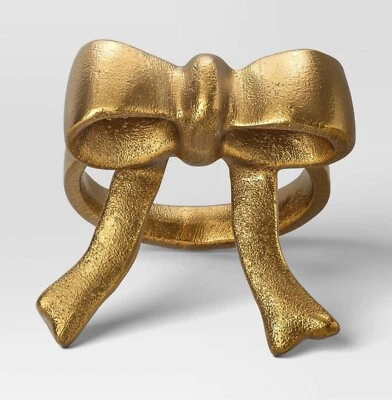 Juego de 2 servilleteros vintage de latón dorado metal arco umbral ~ Studio Mcgee like Foto 1 de 4