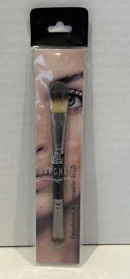 New Borghese Double Ended Foundation and Concealer Brush Black Handle - Image 1 of 3