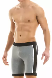 Modus Vivendi Gray Black Marine Short Meggings Sports Tights Small S - Picture 1 of 4