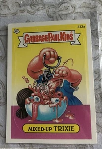 Mixed-Up Trixie #412a 1987 Topps Garbage Pail Kids Series 10 - Picture 1 of 2