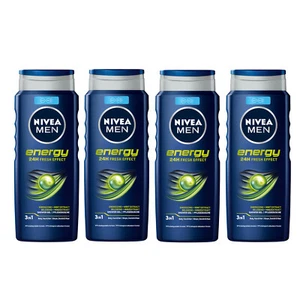 NIVEA MEN Energy Duschgel 4 x 500 ml Set 24h Frischegefühl - Bild 1 von 2