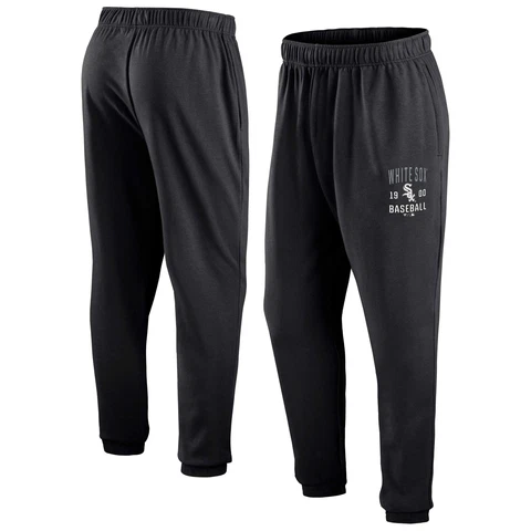 Men's Fanatics Branded Black Chicago White Sox Go Overboard Fleece Sweatpants Cover