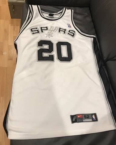 SAN ANTONIO SPURS MANU GINOBILI NIKE STITCHED JERSEY 52 2XL - See Description Cover
