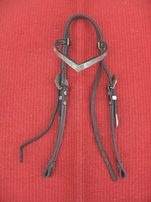 TORY WESTERN КОЖАНЫЙ ШОУ/TRAIL НЕДОУЗДОК/УЗДЕЧКА с СЕРЕБРОМ и ЗОЛОТОМ - Изображение 1 из 4