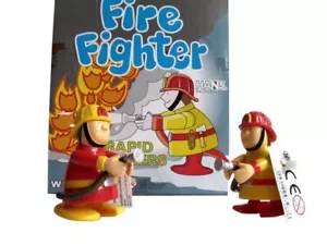 72876 Aufzieh Feuerwehrmann Figur Feuerwehr 6,5cm - Bild 1 von 3