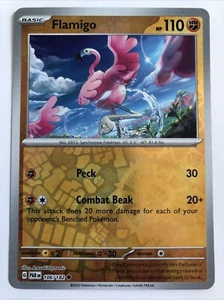 Pokémon TCG Paradox Rift Flamigo Reverse Holofoil 106/182 NM - Picture 1 of 2