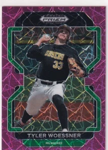 2022 PRIZMS PINK VELOCITY RC TYLER WOESSNER MILWAUKEE BREWERS PRIZM ROOKIE #-255 - Picture 1 of 2