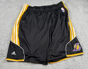 Adidas NBA Los Angeles Lakers Basketball Shorts Black Size 30" Y2K Kobe - Picture 1 of 7
