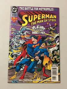 SUPERMAN - MAN OF STEEL #34 NM DC COMICS 1994 - Bild 1 von 2