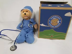 VERMONT OSITOS DE PELUCHE PELUCHE PELUCHE Médico Enfermera Exfoliantes Médicos 18" Animado Canto con Caja - Imagen 1 de 10