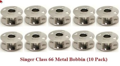 SEWNOTE Singer Class 66 Metal Bobbin 10 Pack
