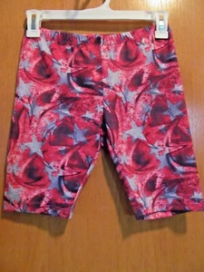 Pink & Purple Stars Bermuda Shorts~GIRL'S Size LARGE (10-12)~NEW w/tag - Picture 1 of 1