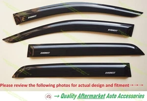 Weather Shields for 07/15-05/22 Ford Everest UA U375 Series ONLY Tinted Black - Picture 1 of 16