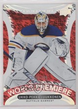 2021 Upper Deck Ovation World Premiere Red /199 Ukko-Pekka Luukkonen Rookie RC