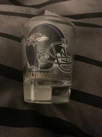 NFL Baltimore Ravens Standard 2 oz Shot Glass Helmet Logo Cover