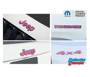 Jeep Renegade Emblem Overlay Sticker Set - Picture 1 of 6