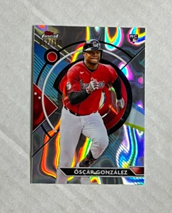 OSCAR GONZALEZ 2023 Topps Finest SILVER LAVA REFRACTOR SP RC 052/100! HUGE SALE - Picture 1 of 2