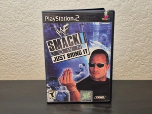 PlayStation 2 WWE SmackDown! Juego de lucha libre Just Bring It 2001 completo en caja original - Imagen 1 de 3