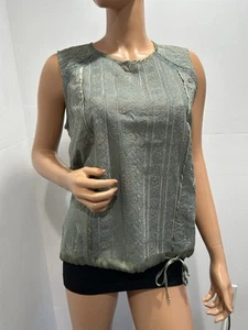 Anthropologie Tiny Top Salbeigrün Gr. Medium bestickt - Bild 1 von 12