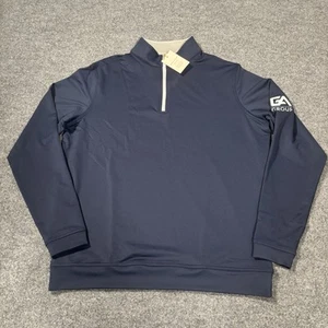 Peter Millar Perth Performance 1/4 Zip NWT Mens Medium Blue Golf Pullover - Picture 1 of 15