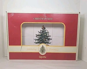 Vintage 2005 Spode Christmas Tree Fliesen Tablett mit Box 12,5” x 20” gesprungen  - Bild 1 von 7