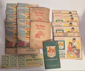 Estampillas verdes vintage S & H libros de gran valor ahorrador años 60 mediados de siglo  - Imagen 1 de 13