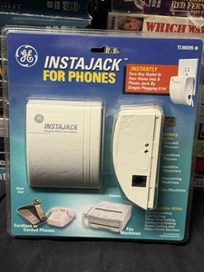 InstaJack for Phones Base & Extension AC Outlet Phone Jack Conversion GE TL96595 - Zdjęcie 1 z 2