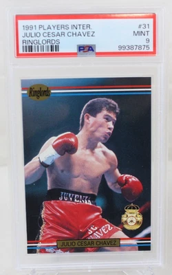 PSA 9 1991 Players International Ringlords U.K Julio Cesar Chavez Boxing - Image 1 of 4