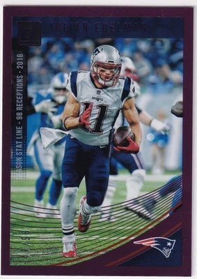 2018 Panini Donruss Season Stat Line #186 Julian Edelman 47/98 - Image 1 of 2