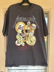 Metallica The Shortest Straw T Shirt Size XL Rare New T-Shirt Brown NWOT - Picture 1 of 7