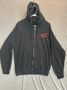Empyre Thanks For Nothing Hoodie Herren Large schwarz Grafik Fleece gefüttert Baumwolle - Bild 1 von 8