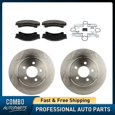 前盘式制动垫套装盘式制动转子适合 1982 - 1985 道奇 W350 — 第 1/4 张图片