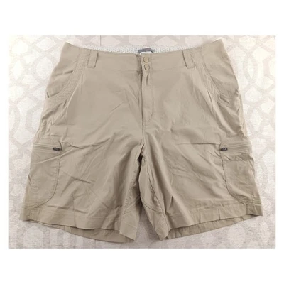 LL Bean женщин размер 18 обычный хаки грузовые шорты открытый туризм повседневный - Изображение 1 из 4