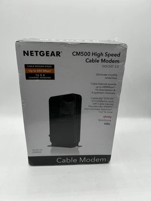 NEW Netgear High Speed Cable Modem Model CM500 - SEALED! #a6 - Image 1 of 4
