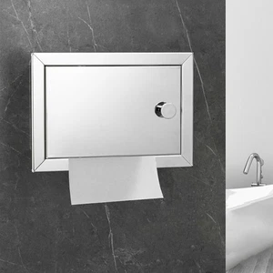 Edelstahl 304 Toilettenpapierhalter Chrom Wandmontage Verdeckt Badezimmer USA - Bild 1 von 13
