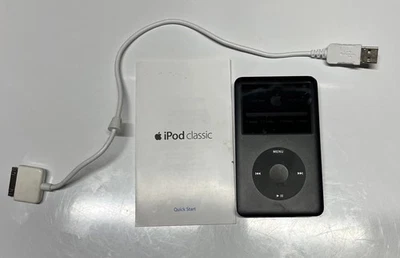 Apple iPod classic 6th Generation Black (160 GB) W/quick Start & Cord. - Image 1 of 4