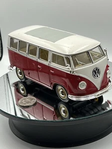 WELLY #2095 1962 Volkswagen Microbus 1:24 Diecast red white - Picture 1 of 7
