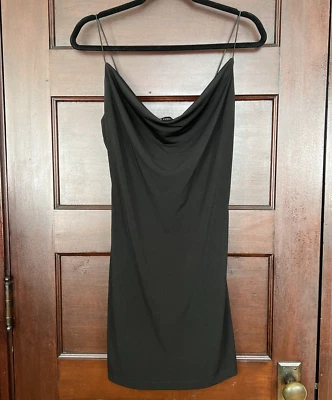 复古 B. Darlin Cowl 领迷你鸡尾酒会礼服青少年 XL 90 年代 Y2K — 第 1/4 张图片