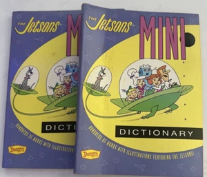 Vtg Rare 1992 Denny’s Kids Toy The Jetsons Mini Dictionary Set of 2 - Picture 1 of 7