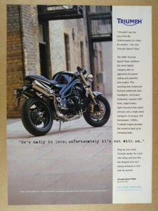 Triumph Speed Triple Motorcycle 2005 anuncio impreso vintage - Imagen 1 de 1