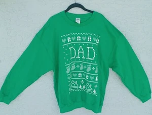 Ugly Christmas Men's Size XL Sweater Sweatshirt DAD 80/90's Theme NWOT - Picture 1 of 6