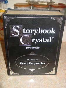 Storybook Crystal Set of 4 Glasses The Story Of Pratt Properties, EXCELLENT - Picture 1 of 8