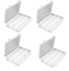 4x Sortimentkasten 24 Fächer Kleinteilmagazin Kleinteilebox Set Angler Organizer - Bild 1 von 7