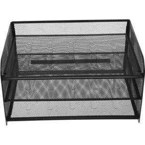 Three-layer File Shelf Office Paper Organizer for Desk Stackable Tray - Picture 1 of 12
