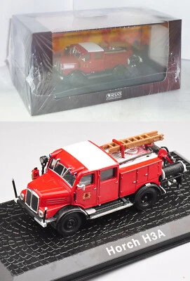 MODELLINO IN METALLO VIGILI DEL FUOCO - HORCH H3A - SCALA 1:72 - ATLAS - NUOVO - Immagine 1 di 4