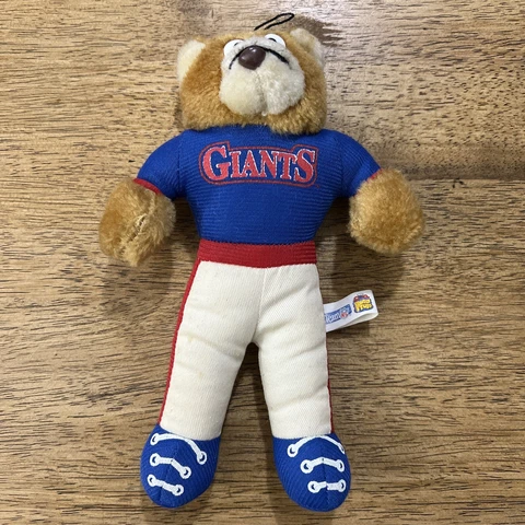 Vintage 1993 Good Stuff Plush Bear NY Giants Football NFL 8” Cover
