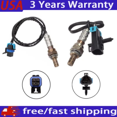 2PCS Up+Downstream Oxygen Sensor For 2006-2007 Chevrolet HHR 2.4L L4 Upper+Lower - Image 1 of 4