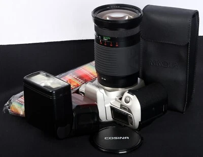 Minolta Alpha Sweet QD AF 35mm Film SLR c/w AF 28-210/3.5-5.6 Lens & 3500xi Kit - Image 1 of 4