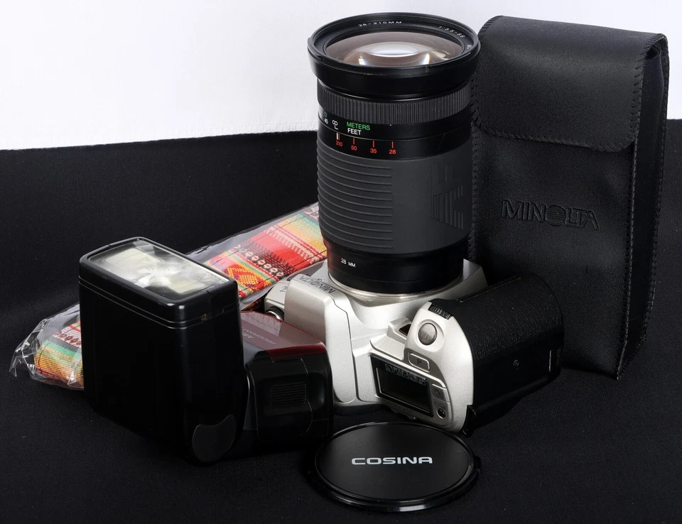 Minolta Alpha Sweet QD AF 35mm Film SLR c/w AF 28-210/3.5-5.6 Lens & 3500xi Kit - Image 1 of 4